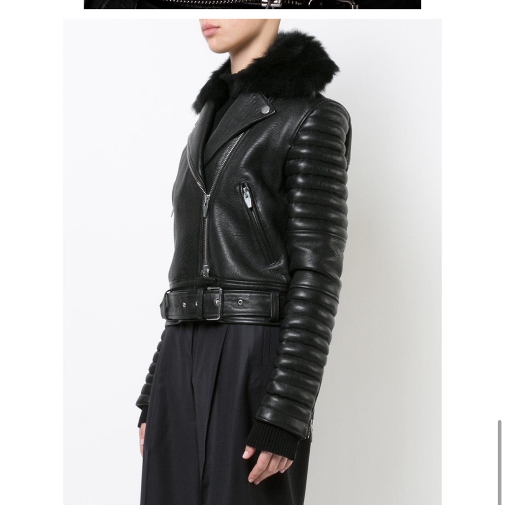 Nwt The Arrivals Rainier Iii Leather Moto Jacket Xl Motorcycle Lamb Real — image 5 of 8
